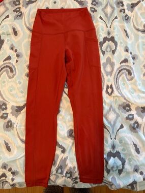 90 Degree By Reflex Red Activewear Top